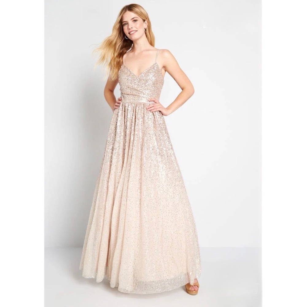ModCloth Sequin Maxi Dress
